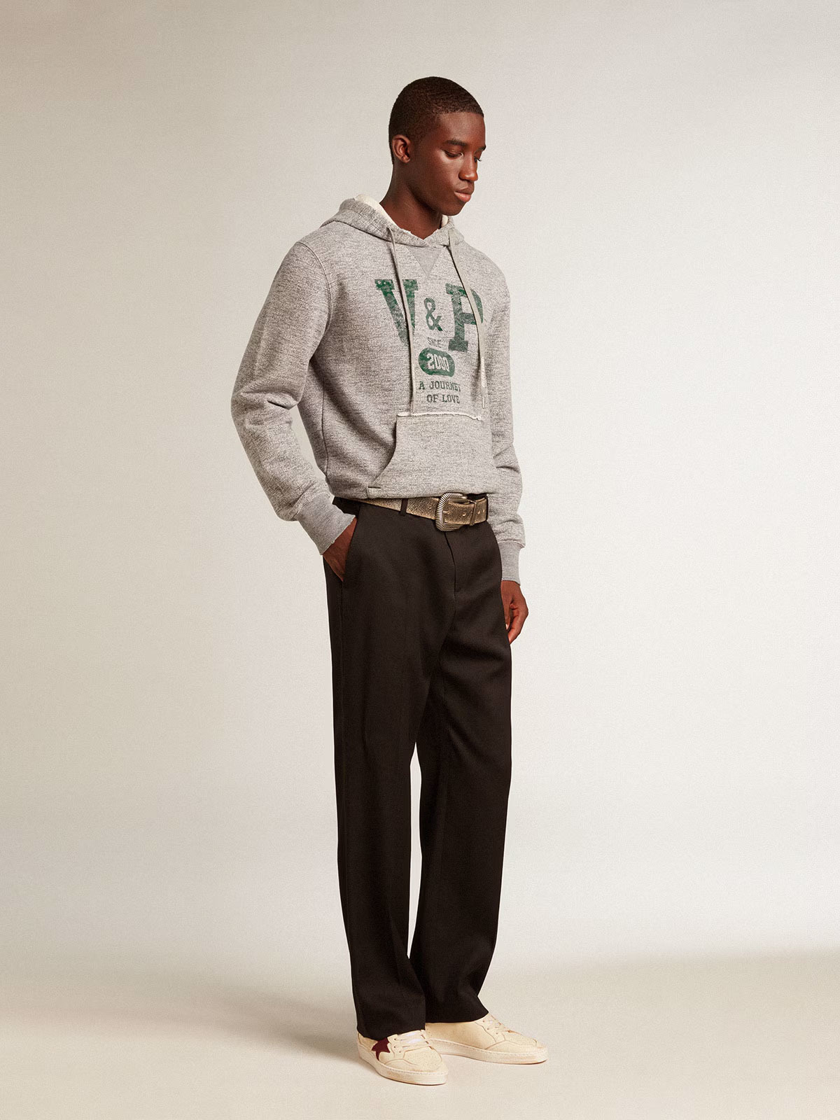 Golden Goose GGDB Men's Ball Star in beige nappa with burgundy mesh star and heel tab