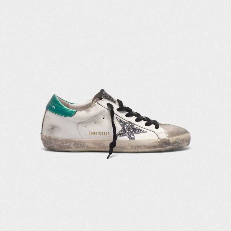 Golden Goose GGDB Super-Star sneakers in leather with glittery star