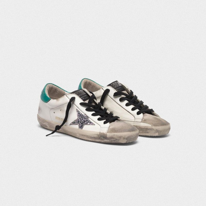 Golden Goose GGDB Super-Star sneakers in leather with glittery star