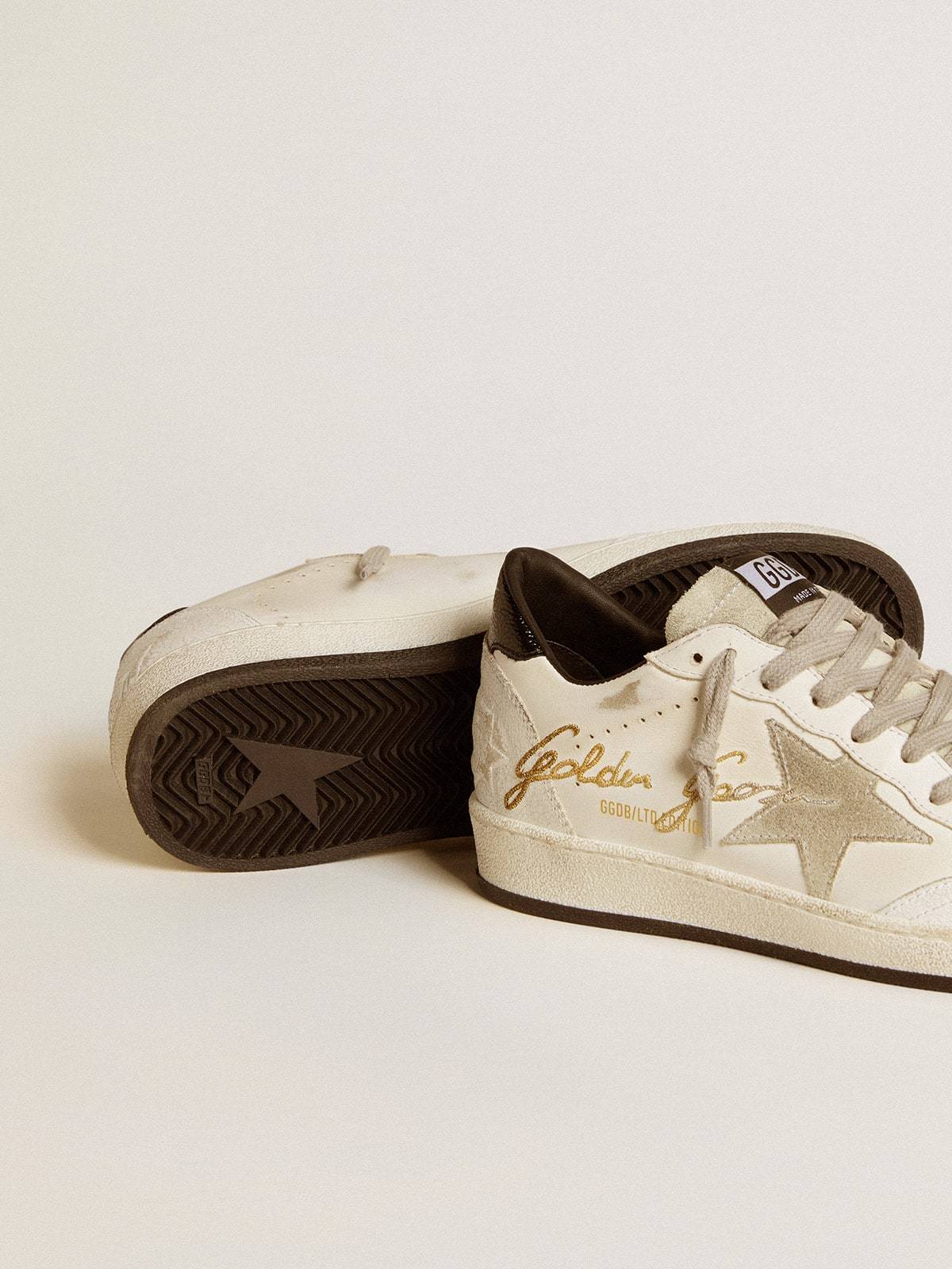 Golden Goose GGDB Women's Ball Star LTD with suede star and textured leather heel tab