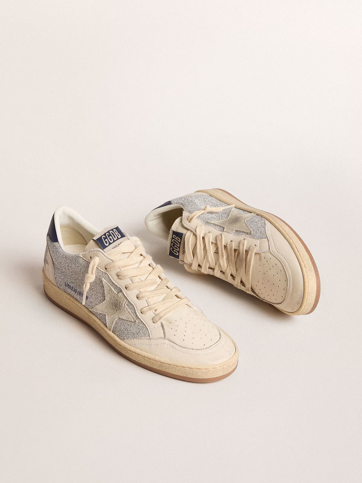 Golden Goose GGDB Ball Star LTD in Swarovski crystals and leather with white suede star