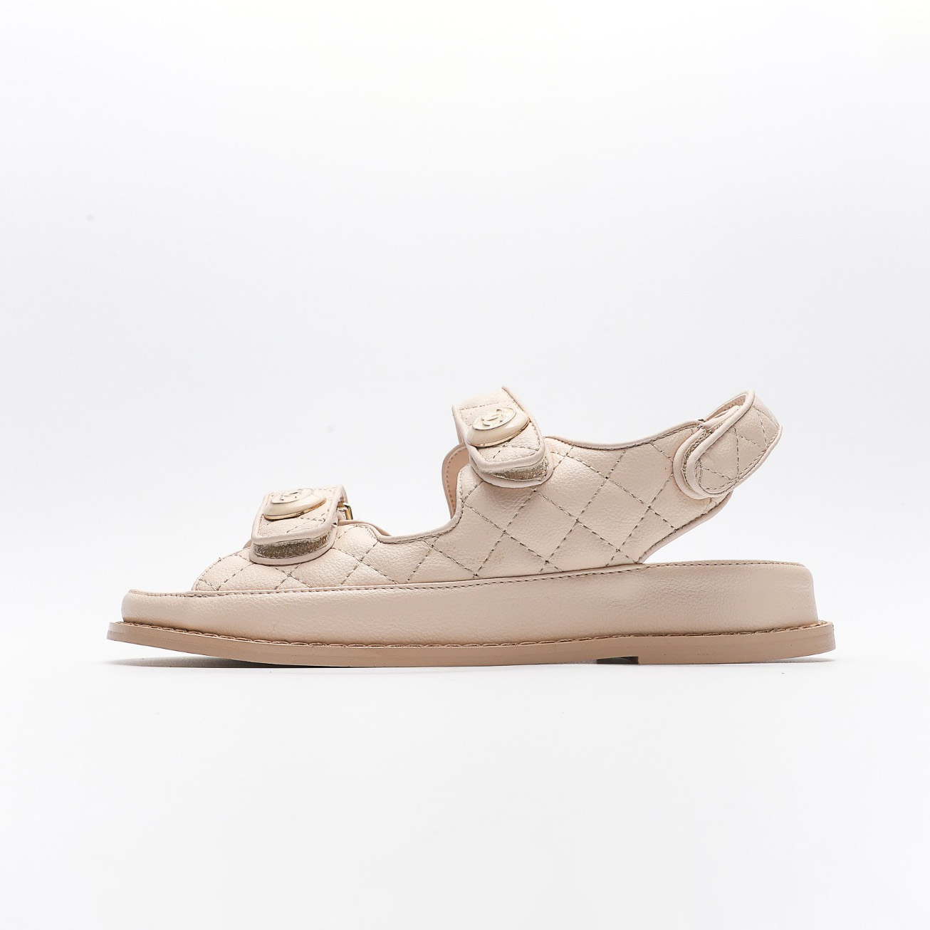 Chanel Velcro Slide Sandals Slippers Slide(Replica)