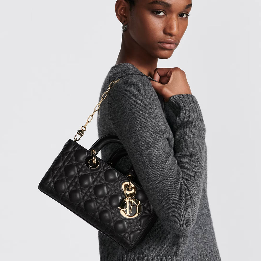 Dior Medium LADY D-JOY - Sheep leather (Replica)