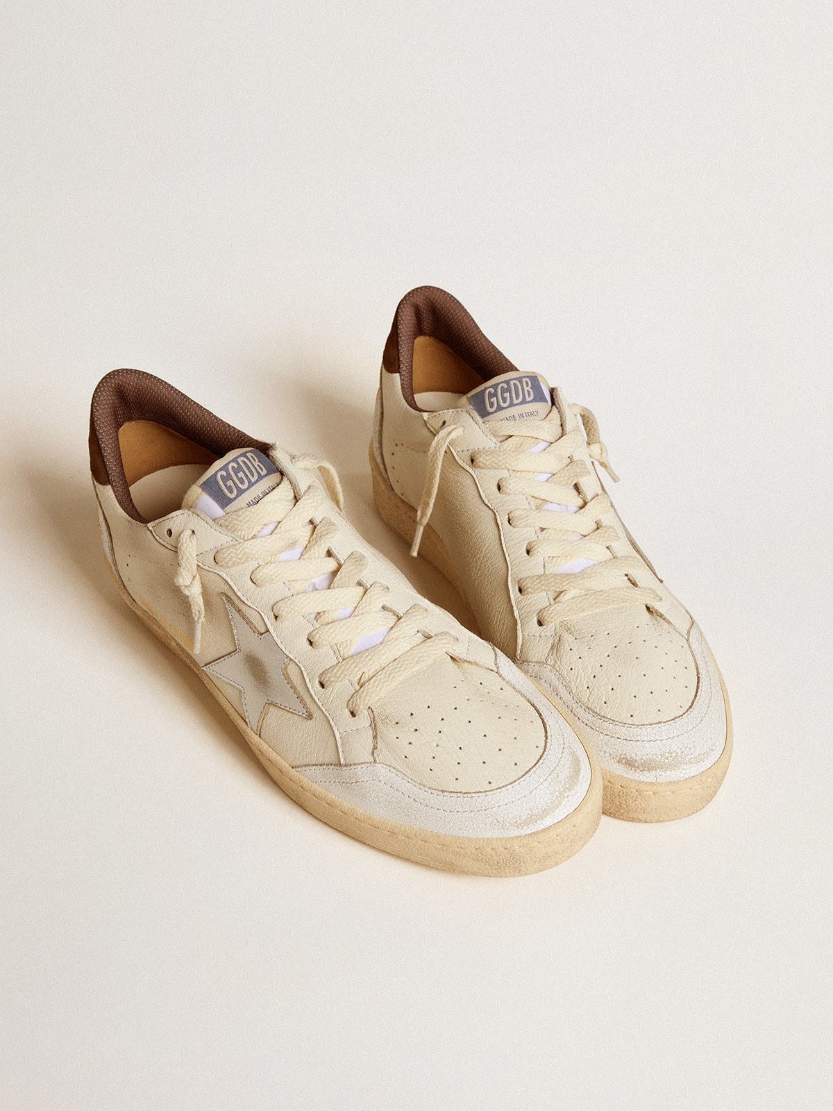 Golden Goose GGDB Ball Star LTD in nappa with metallic leather star and suede heel tab