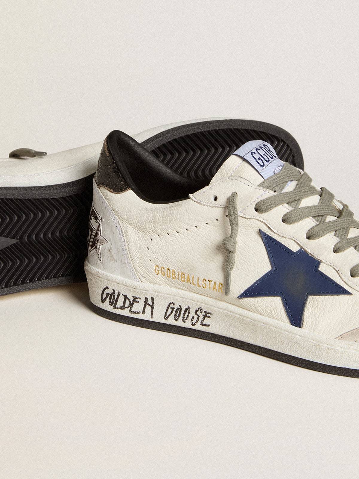 Golden Goose GGDB Men's Ball Star in nappa with leather star and metallic leather heel tab