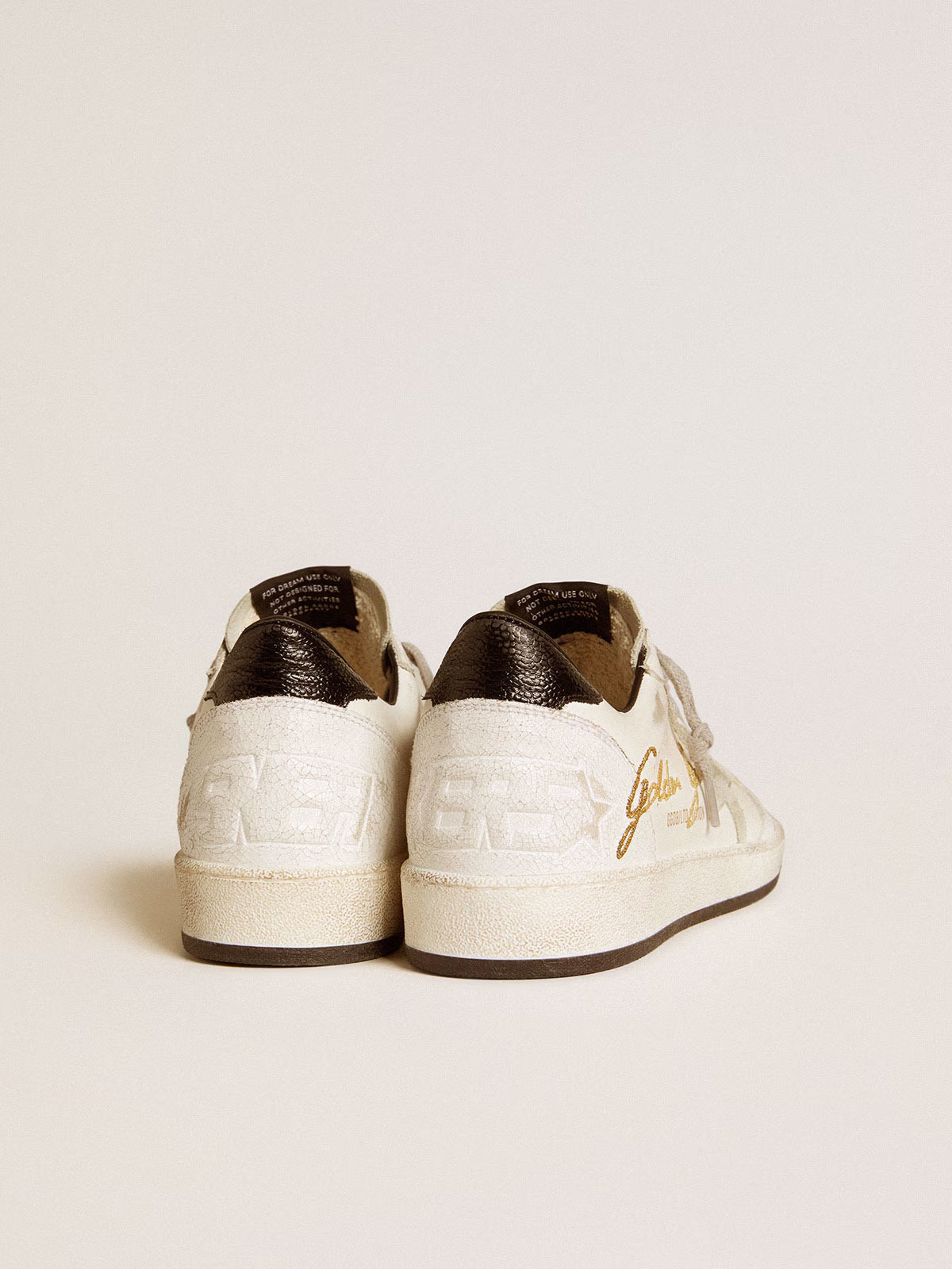 Golden Goose GGDB Women's Ball Star LTD with suede star and textured leather heel tab