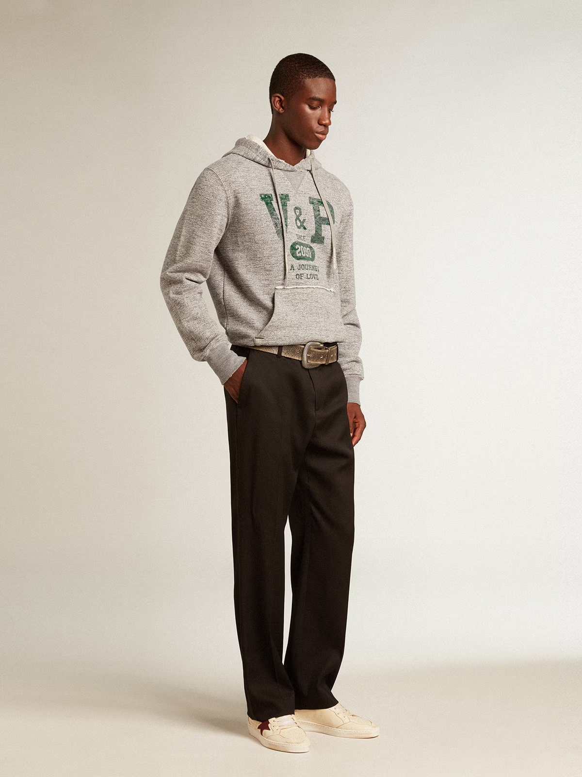 Golden Goose GGDB Men's Ball Star in beige nappa with burgundy mesh star and heel tab