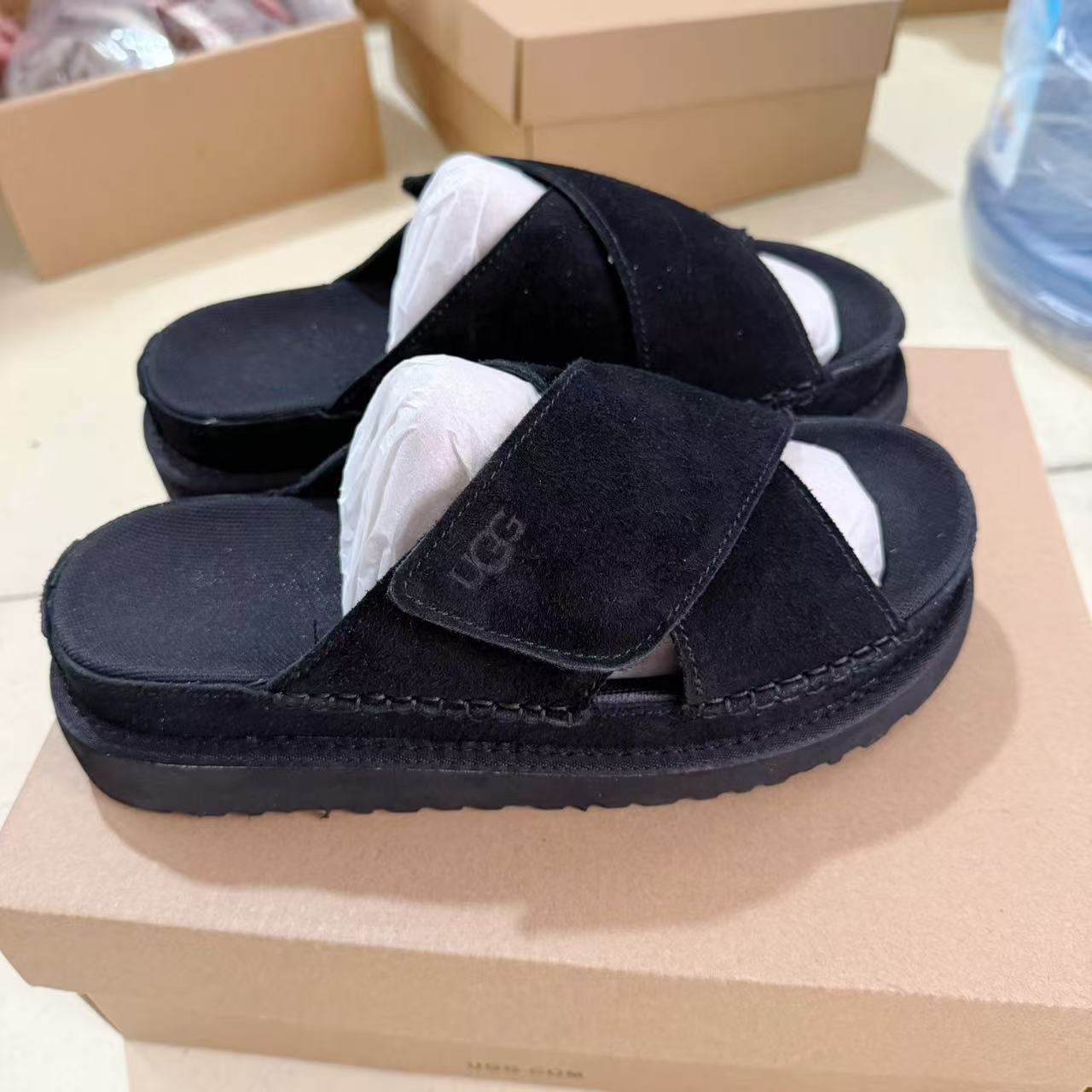 UGG New Autumn/Winter Slip-On Lazy Mule Slippers - High Quality Version(Replica)