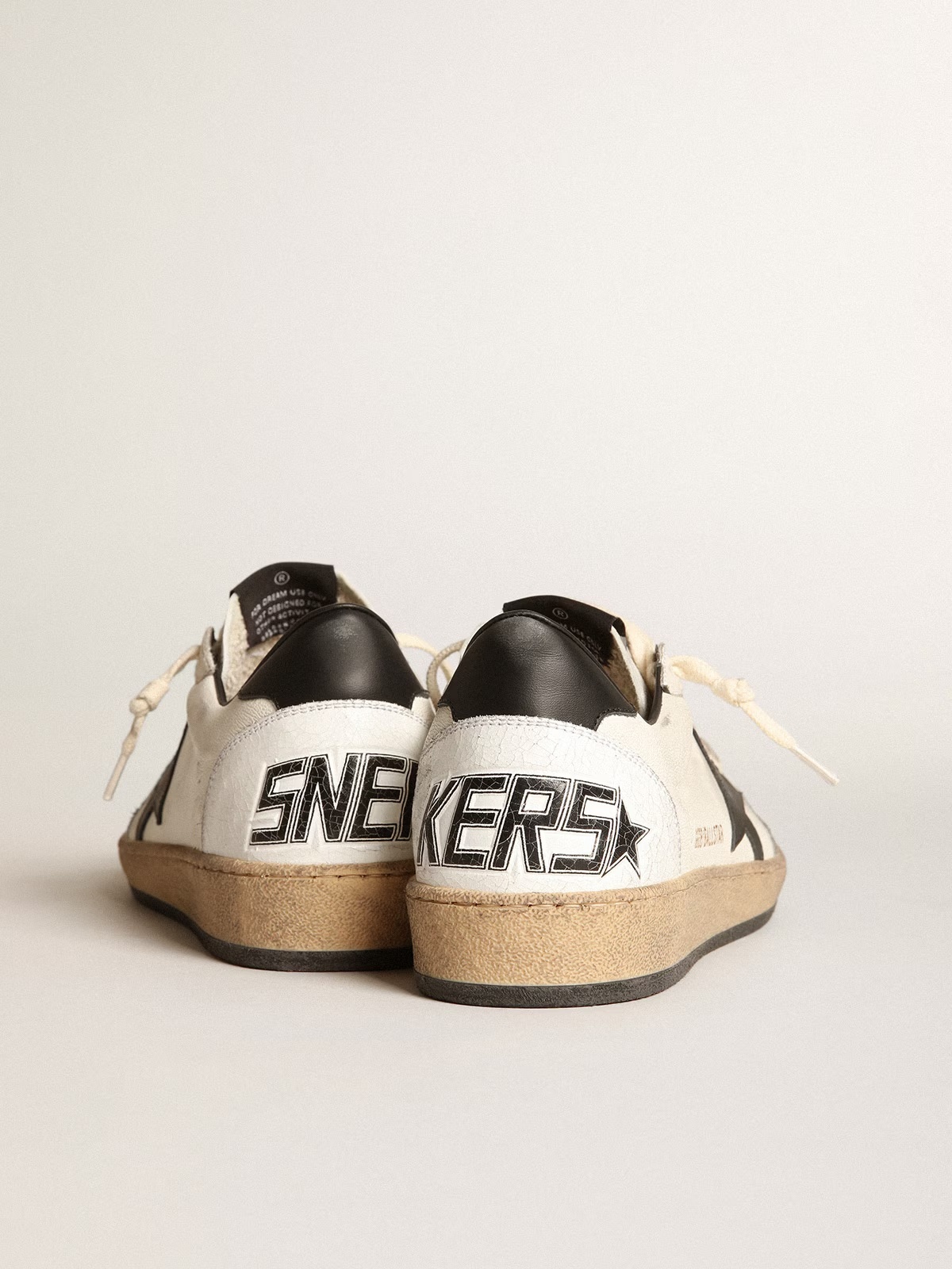 Golden Goose GGDB Women's Ball Star in nappa with black star and black heel tab
