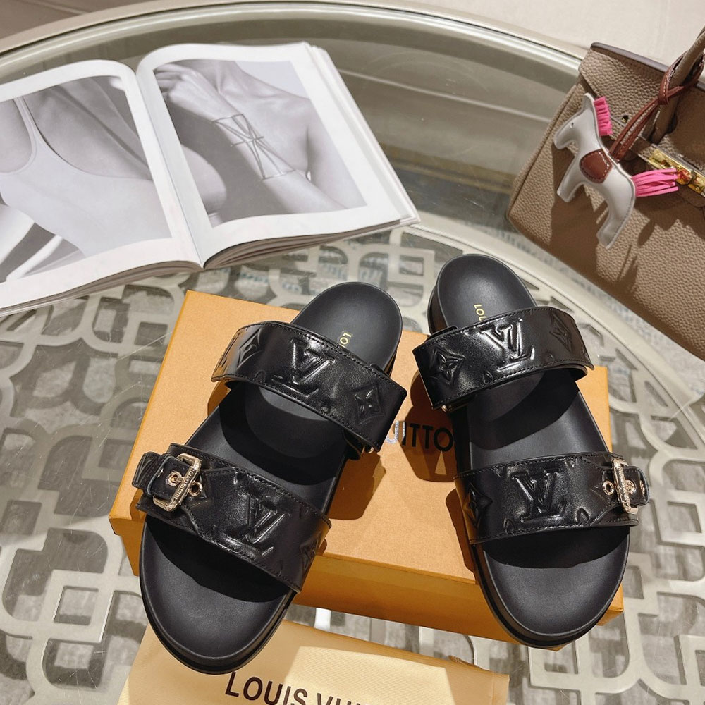 Louis Vuitton LV Bom Dia Fashion Flat Flip-flops Slide Sandal (Replica)