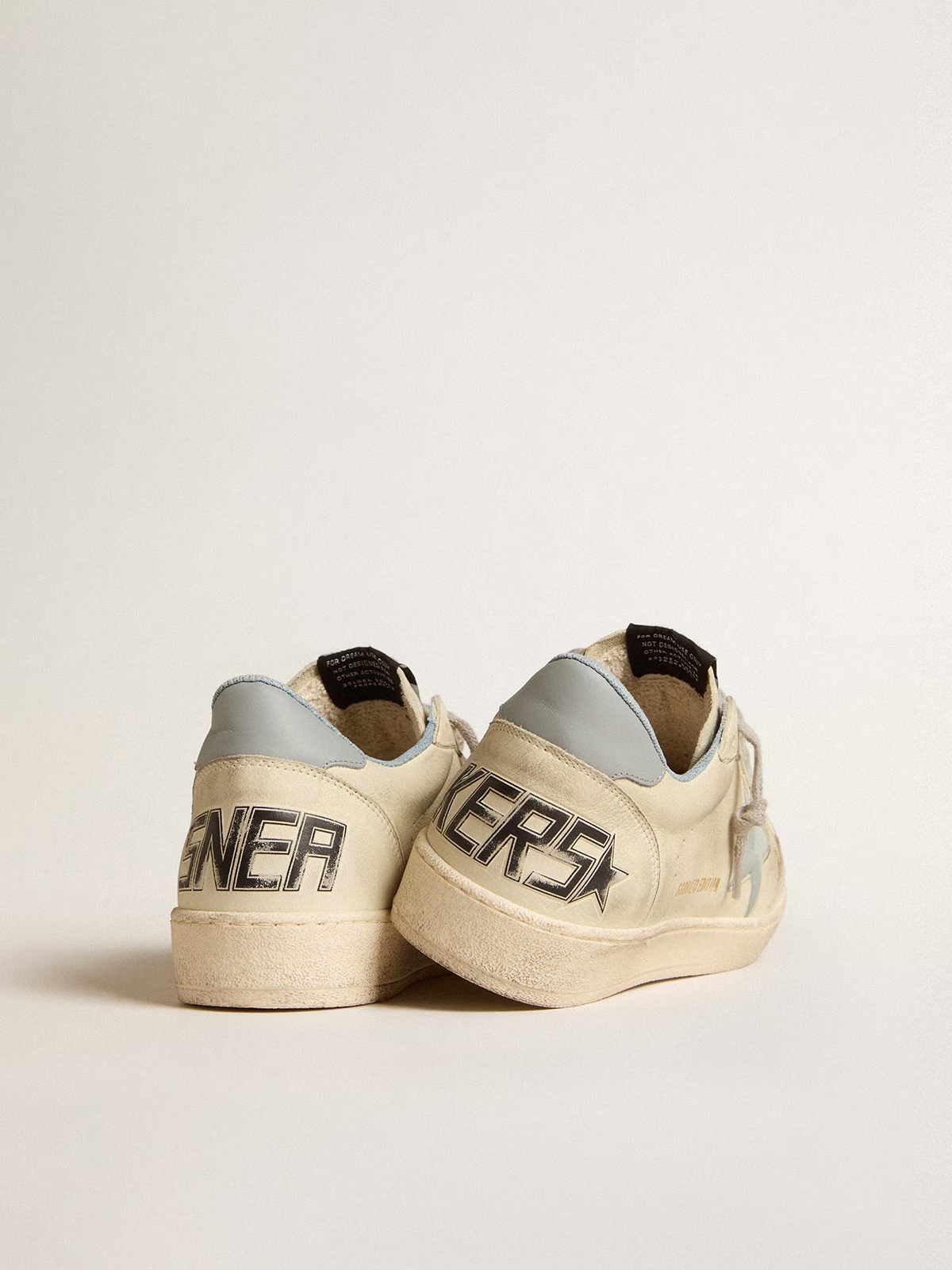 Golden Goose GGDB Men's Ball Star LTD with light blue plastic star and leather heel tab