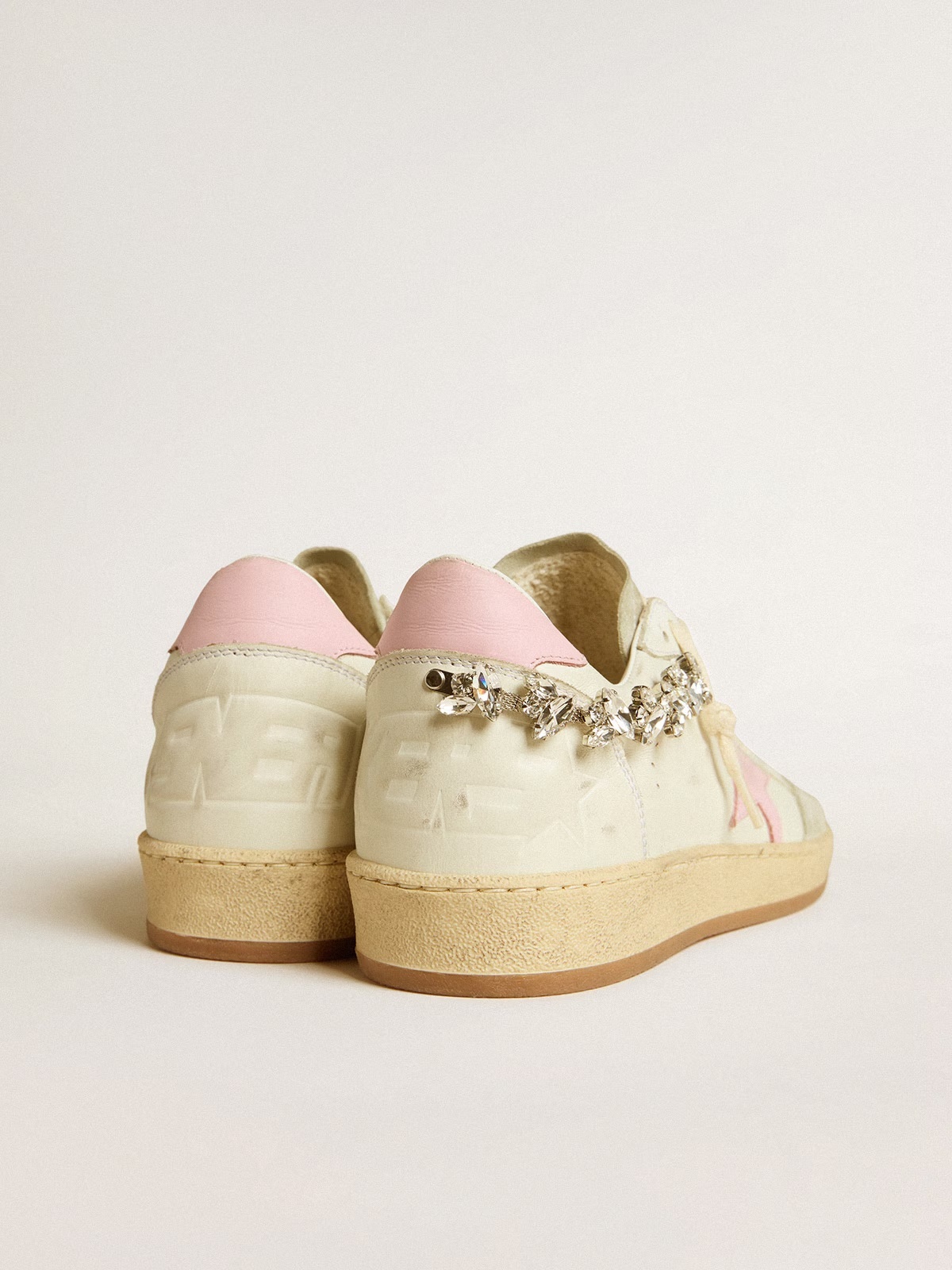 Golden Goose GGDB Ball Star Sabots in nappa with platinum star and shearling lining