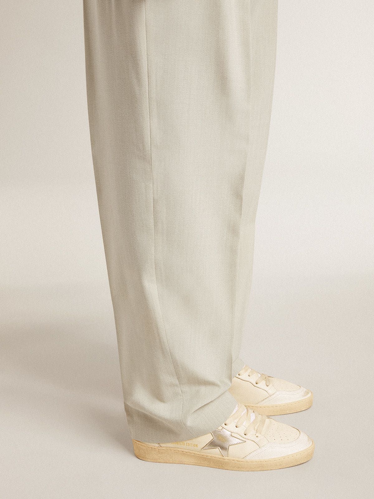 Golden Goose GGDB Ball Star LTD in nappa with metallic leather star and suede heel tab