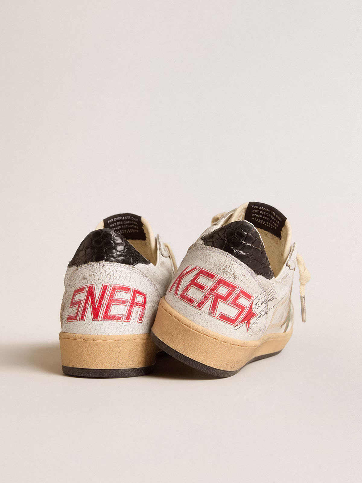 Golden Goose GGDB Ball Star LTD with metallic leather star and gray leather heel tab