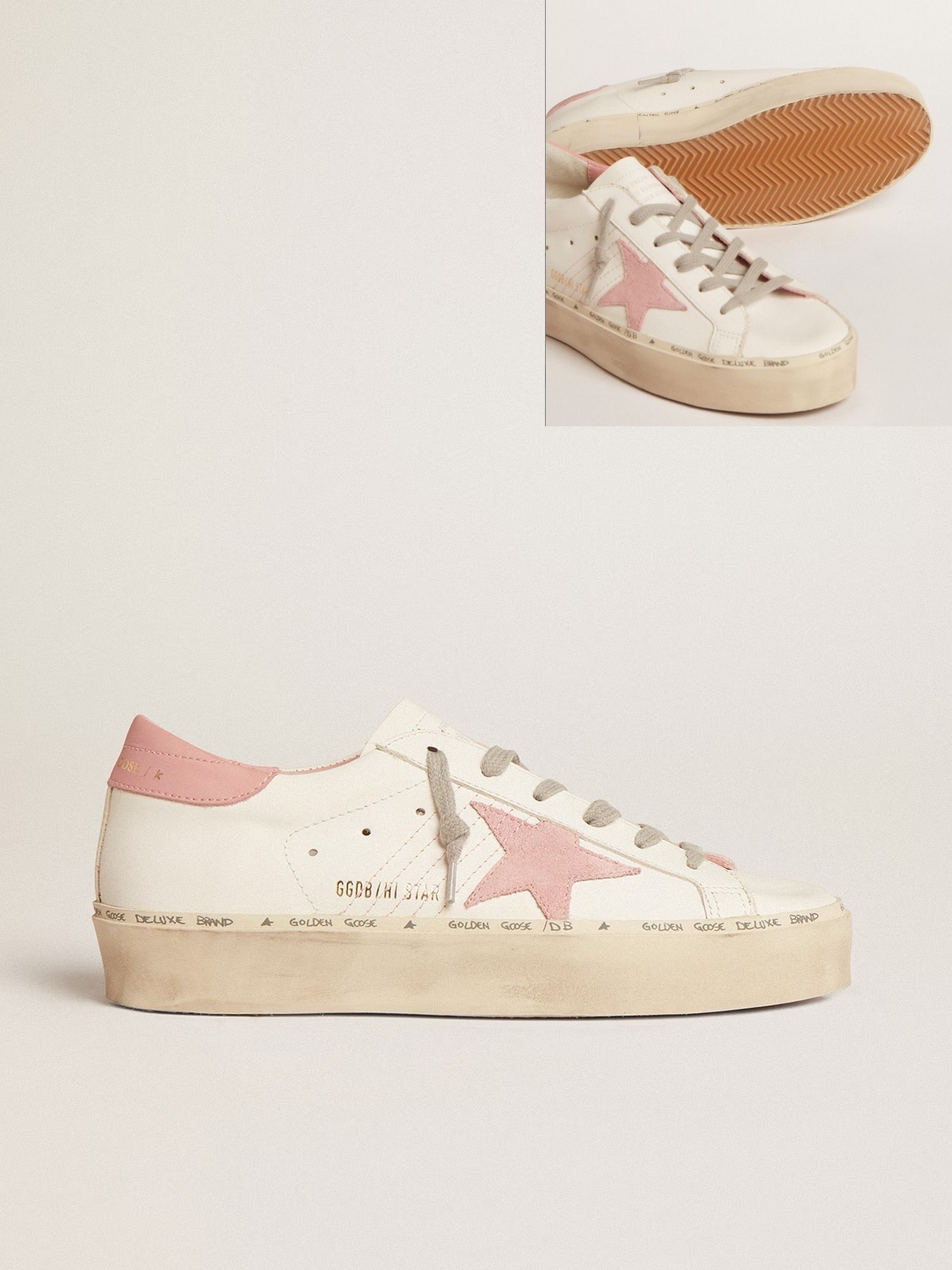 Golden Goose GGDB Ball Star Sabots in nappa with platinum star and shearling lining