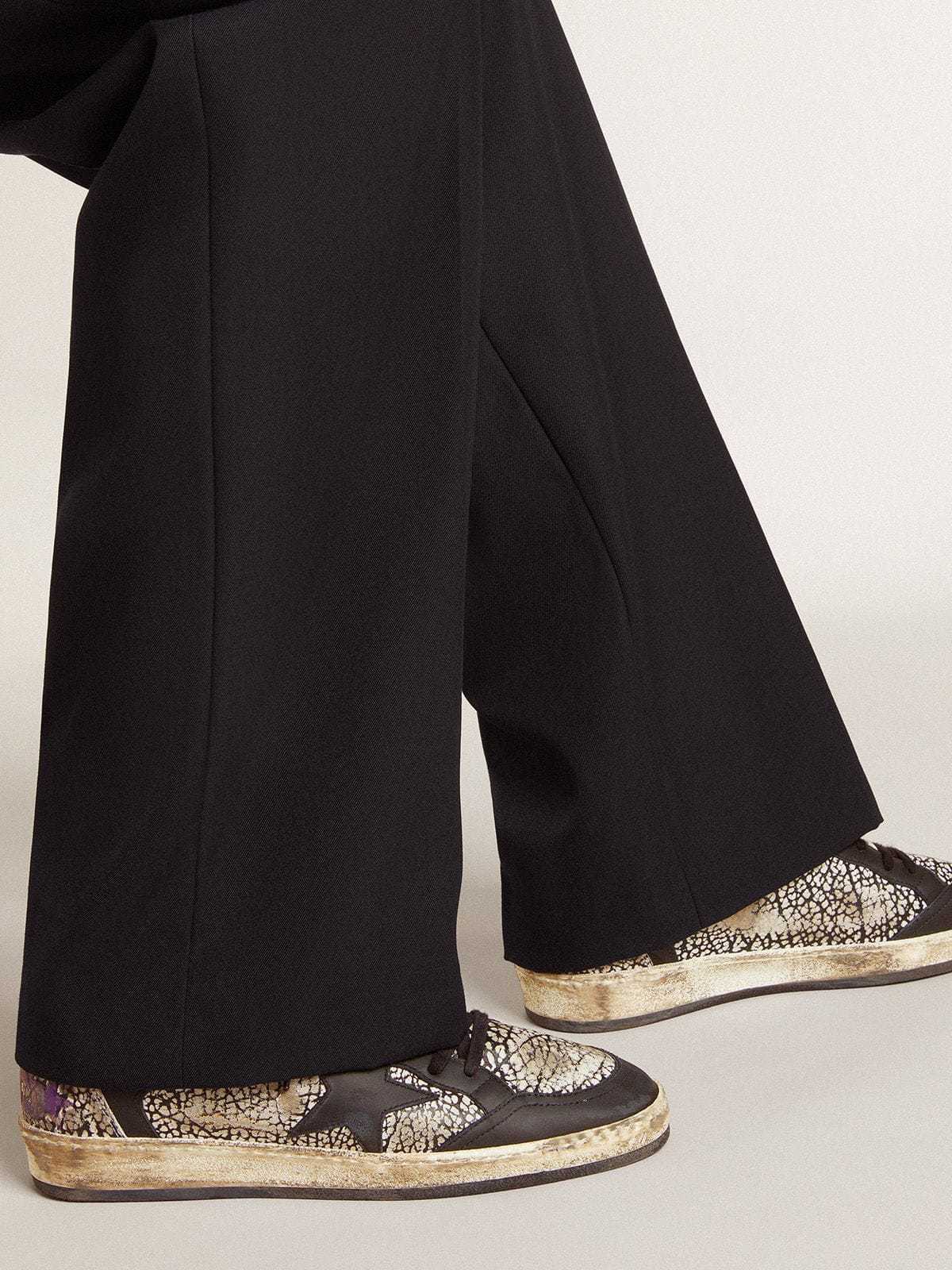 Golden Goose GGDB Men's Ball Star in elephant-print leather with black leather star