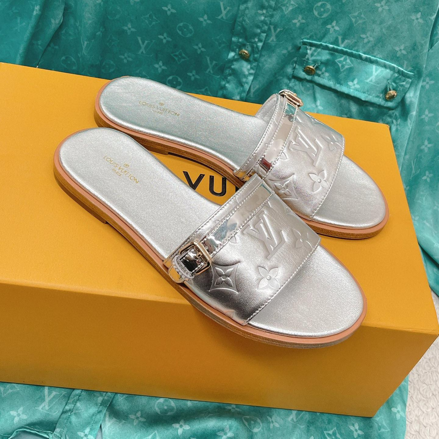 Louis Vuitton LV Comfortable Flat Slippers  Slide Sandal (Replica)