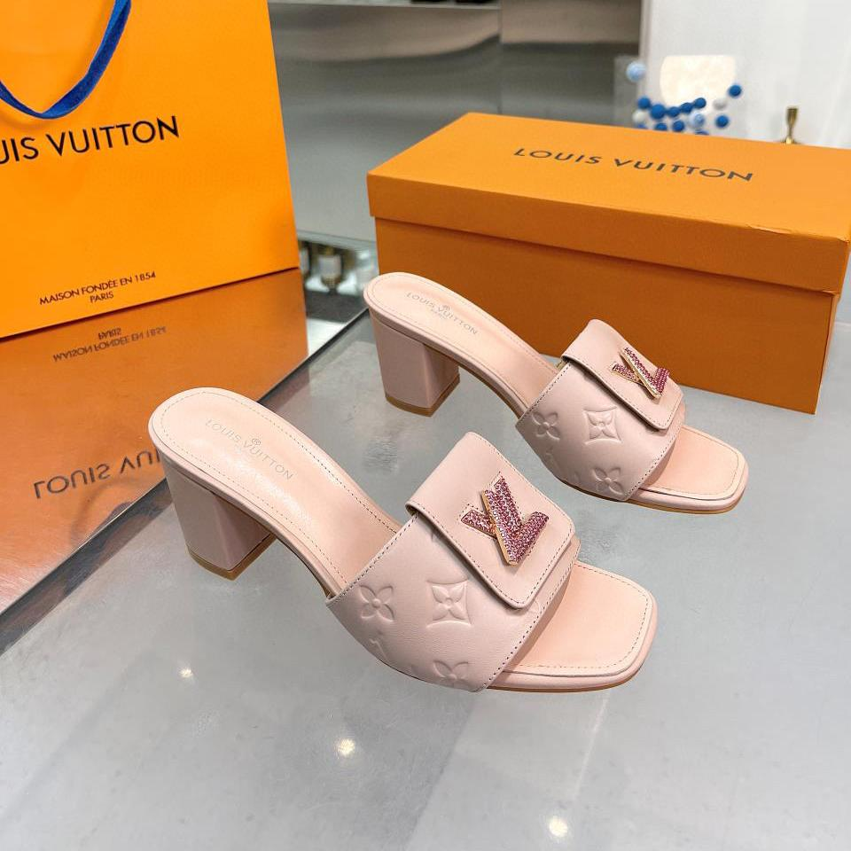 Louis Vuitton LV Flat Cut With Chunky Flip-flops Slide Sandal (Replica)