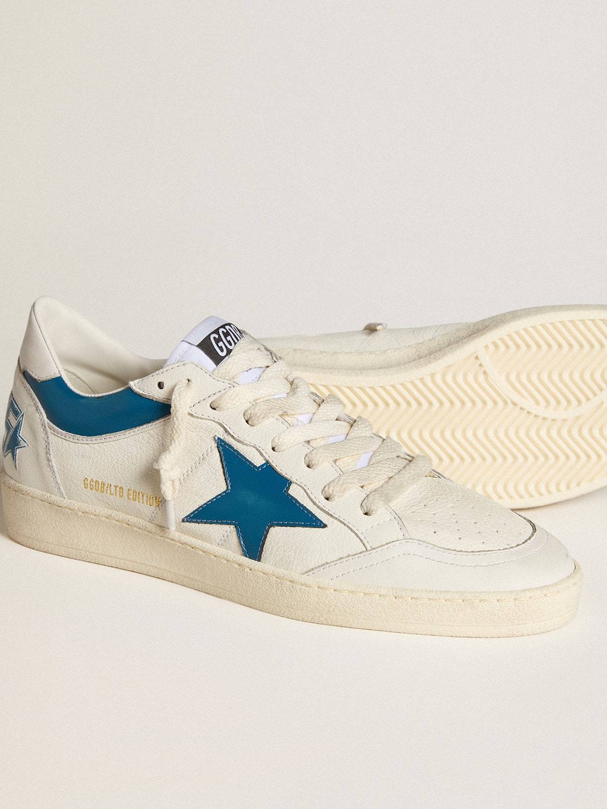 Golden Goose GGDB Ball Star LTD in nappa with turquoise leather star and white heel tab