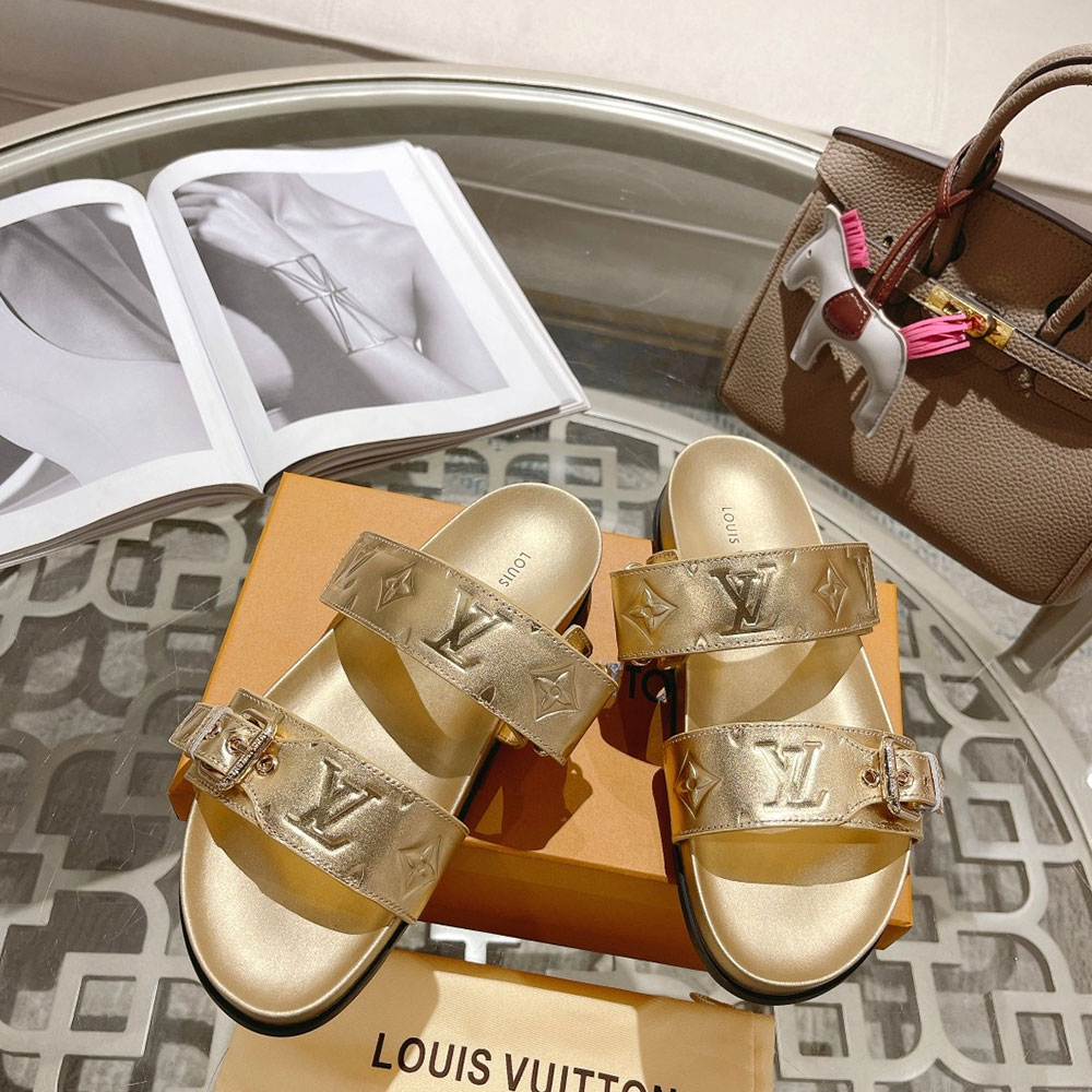 Louis Vuitton LV Bom Dia Fashion Flat Flip-flops Slide Sandal (Replica)
