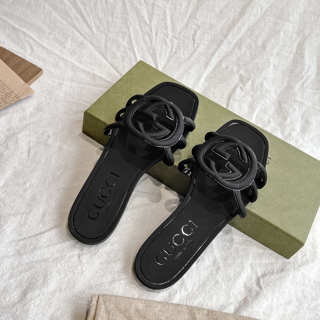 Gucci Slide Sandals Slipper TPU Mirror Version
