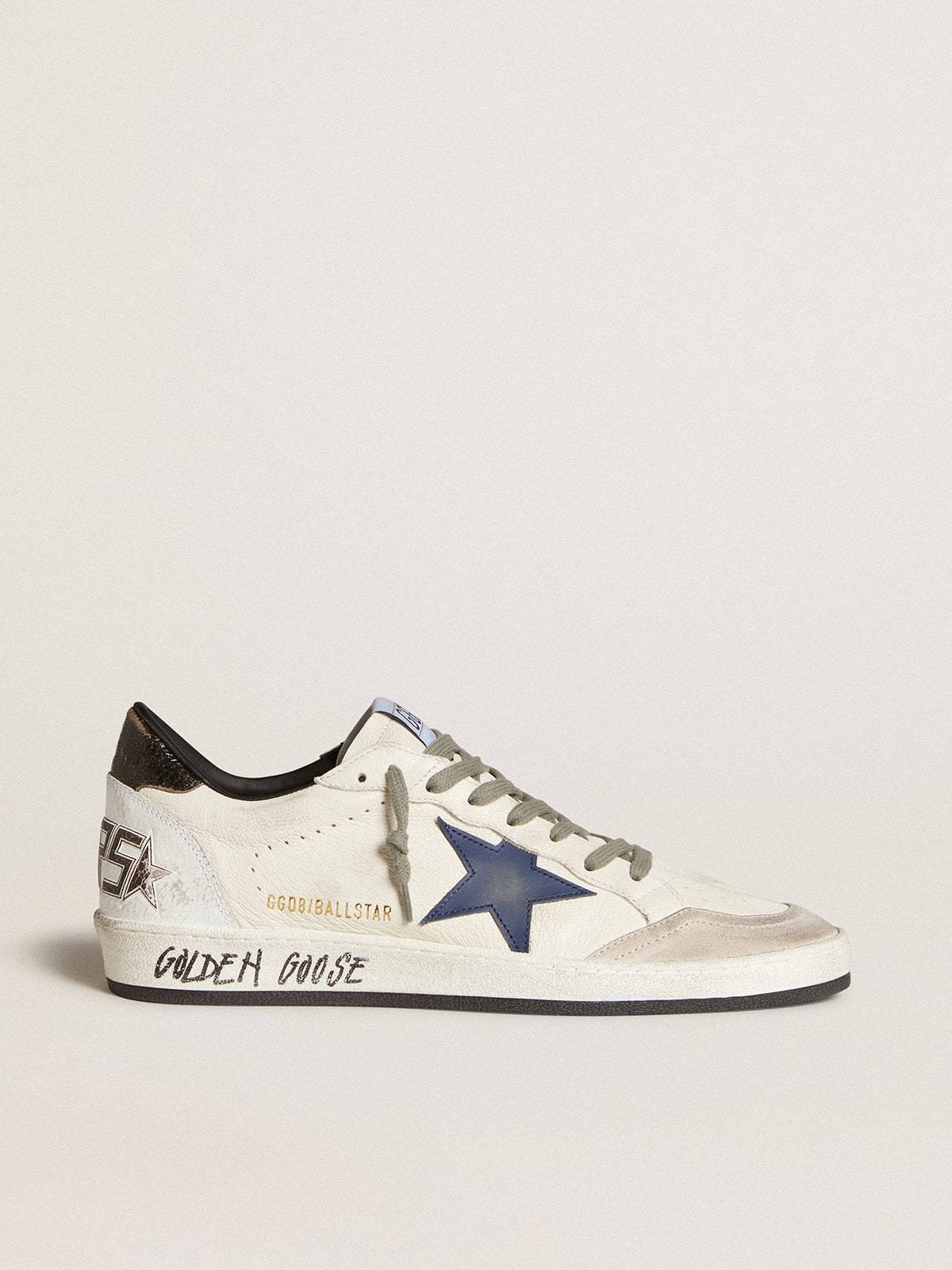 Golden Goose GGDB Men's Ball Star in nappa with leather star and metallic leather heel tab