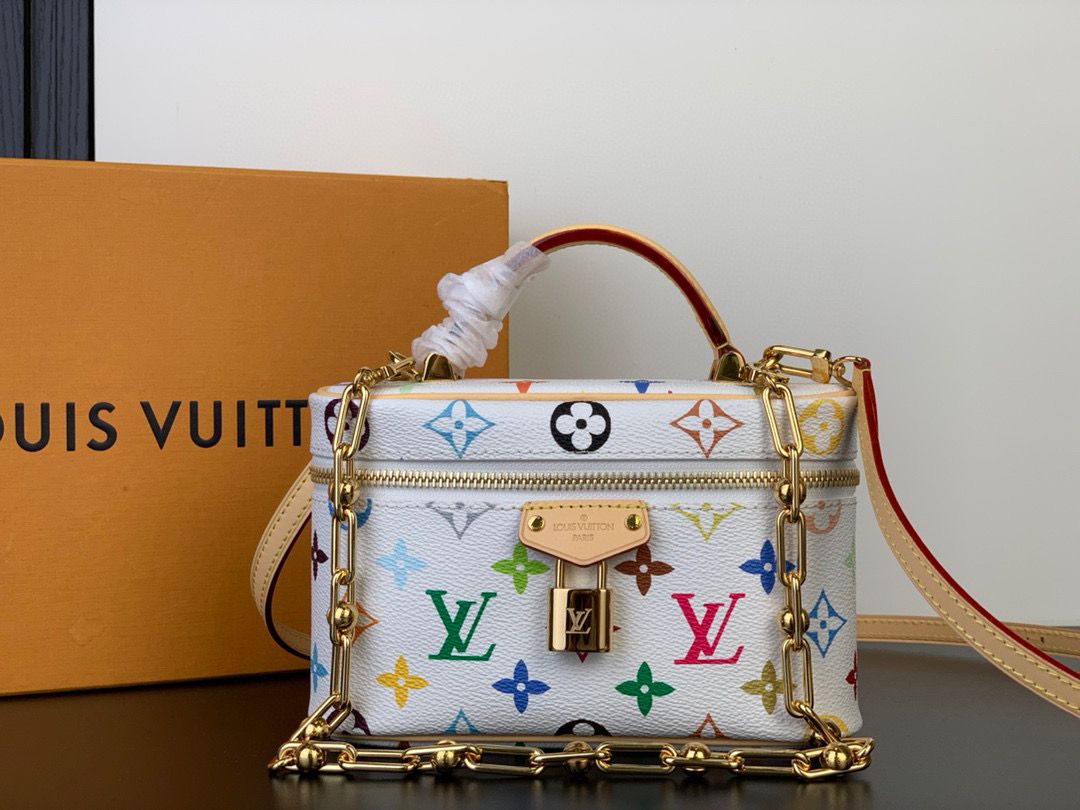Louis Vuitton Bags MonogramTakashi Murakami Shoulder Bag Monogram  LV x TM VANITY CHAIN POUCH  M13662（12AReplica）