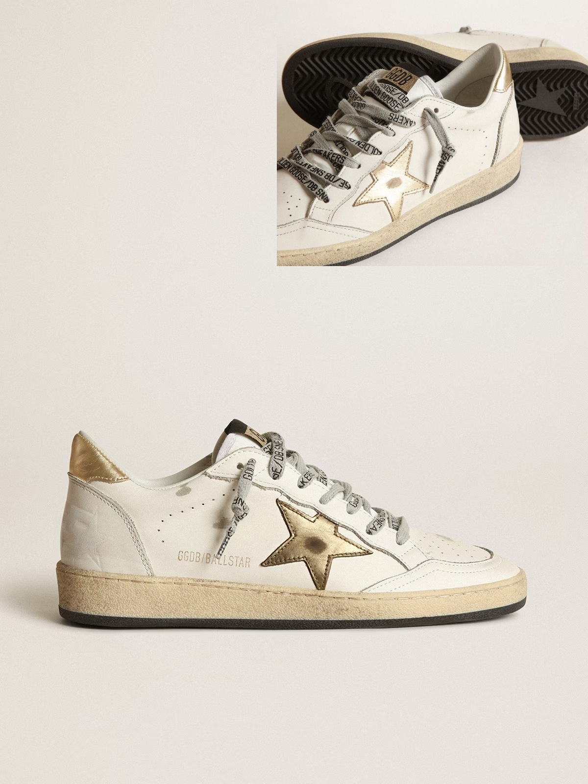 Golden Goose GGDB Women's Ball Star with gold star and heel tab