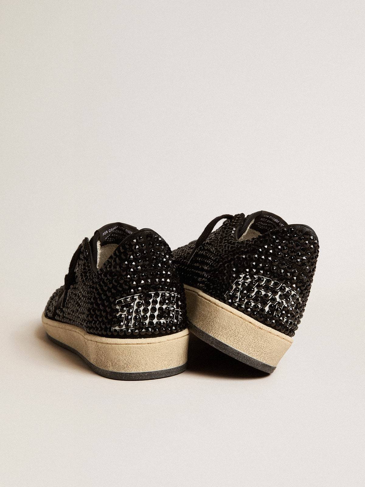 Golden Goose GGDB Ball Star in suede with black Swarovski crystals and black suede star