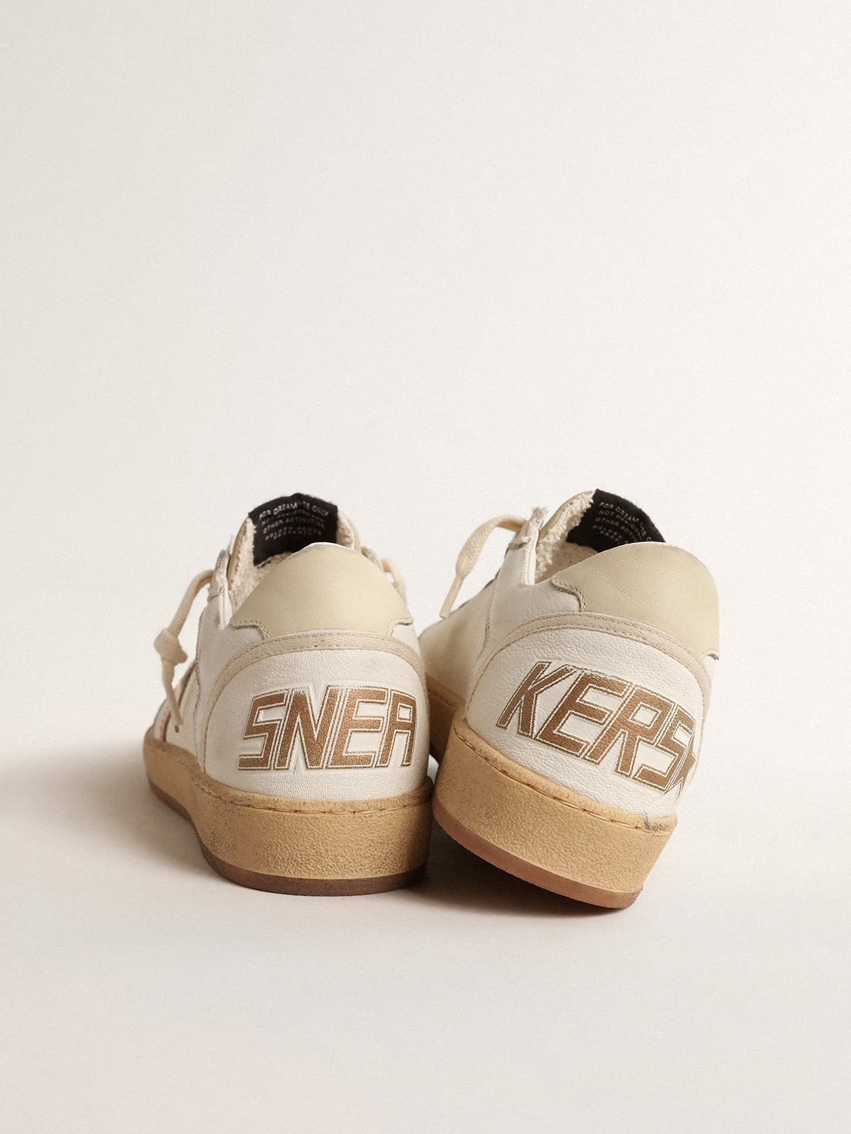 Golden Goose GGDB Ball Star LTD in canvas and nappa with bronze metallic leather star