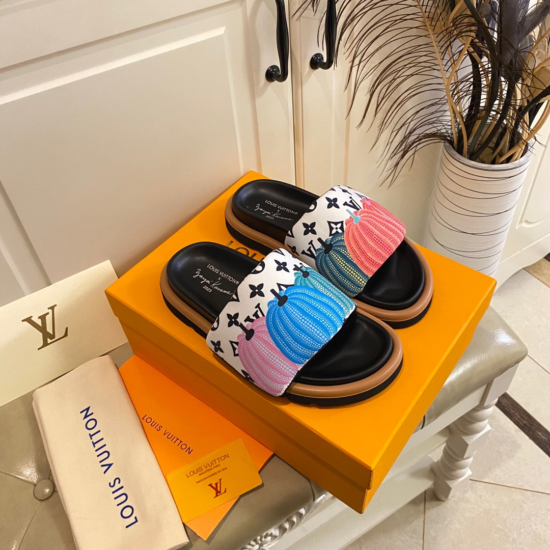 Louis Vuitton LV Pillow Yayoi Kusama Slide Sandal(Replica)