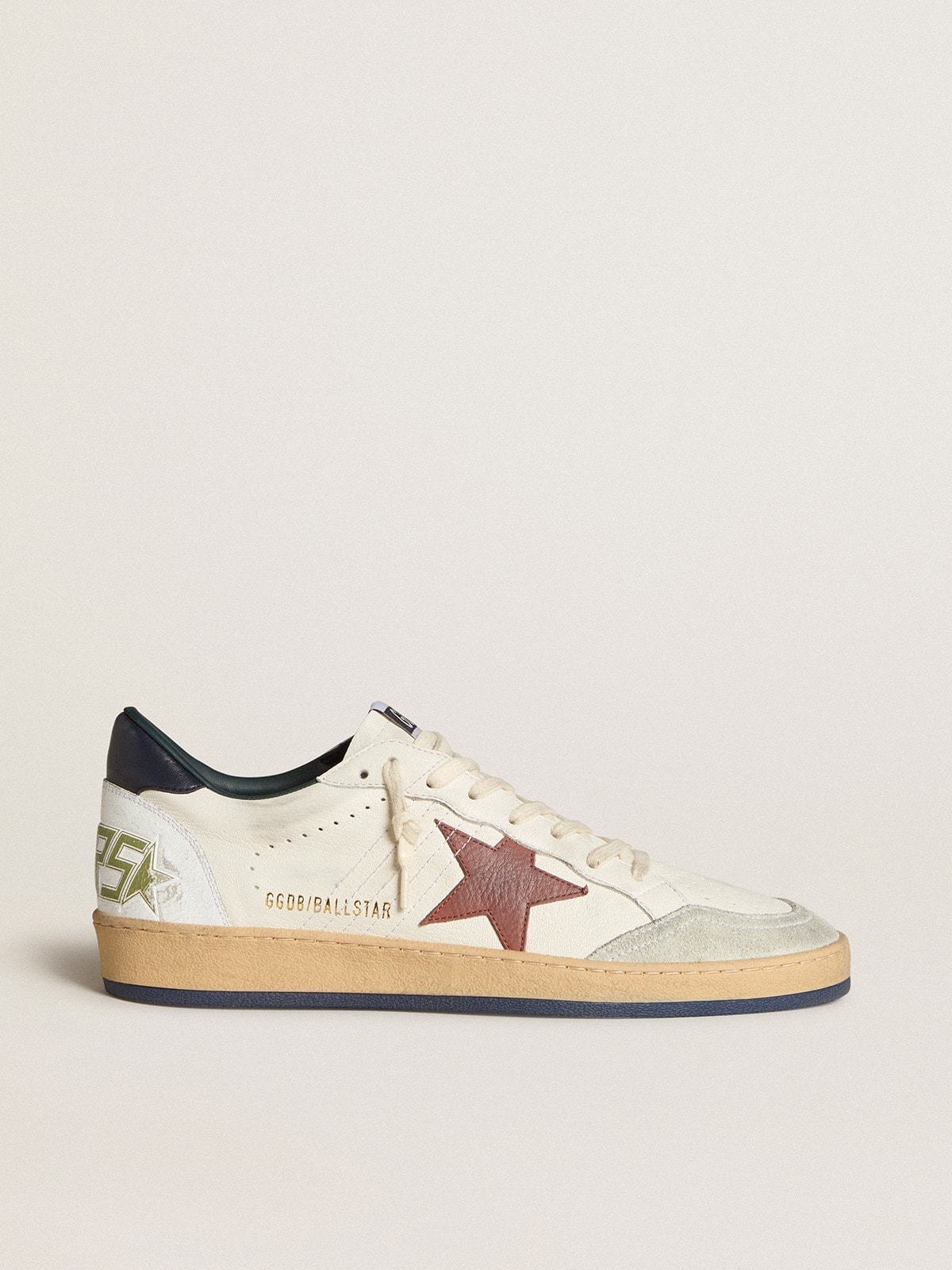 Golden Goose GGDB Ball Star in nappa with brown nubuck star and nappa heel tab