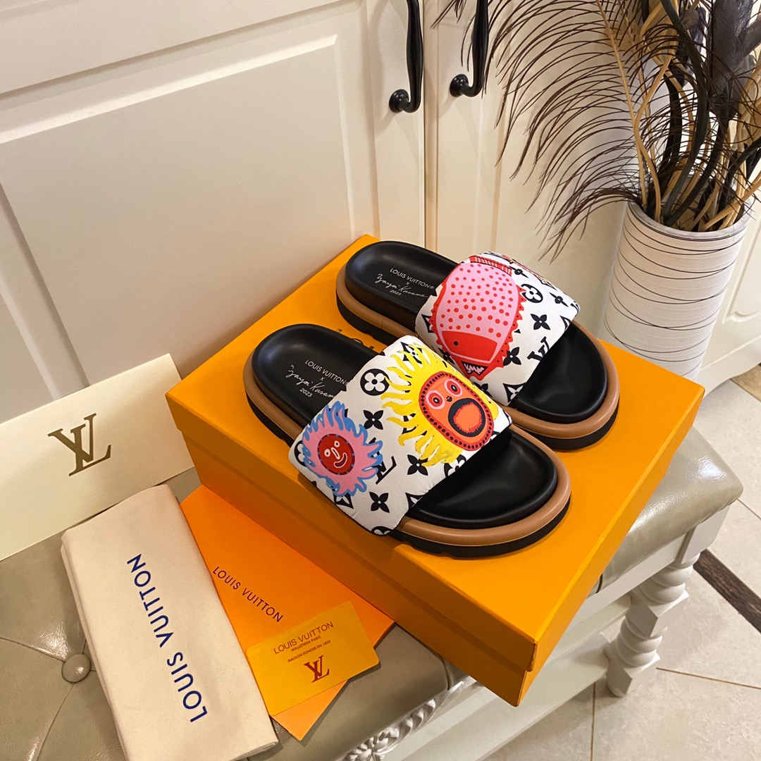 Louis Vuitton LV Pillow Yayoi Kusama Slide Sandal(Replica)