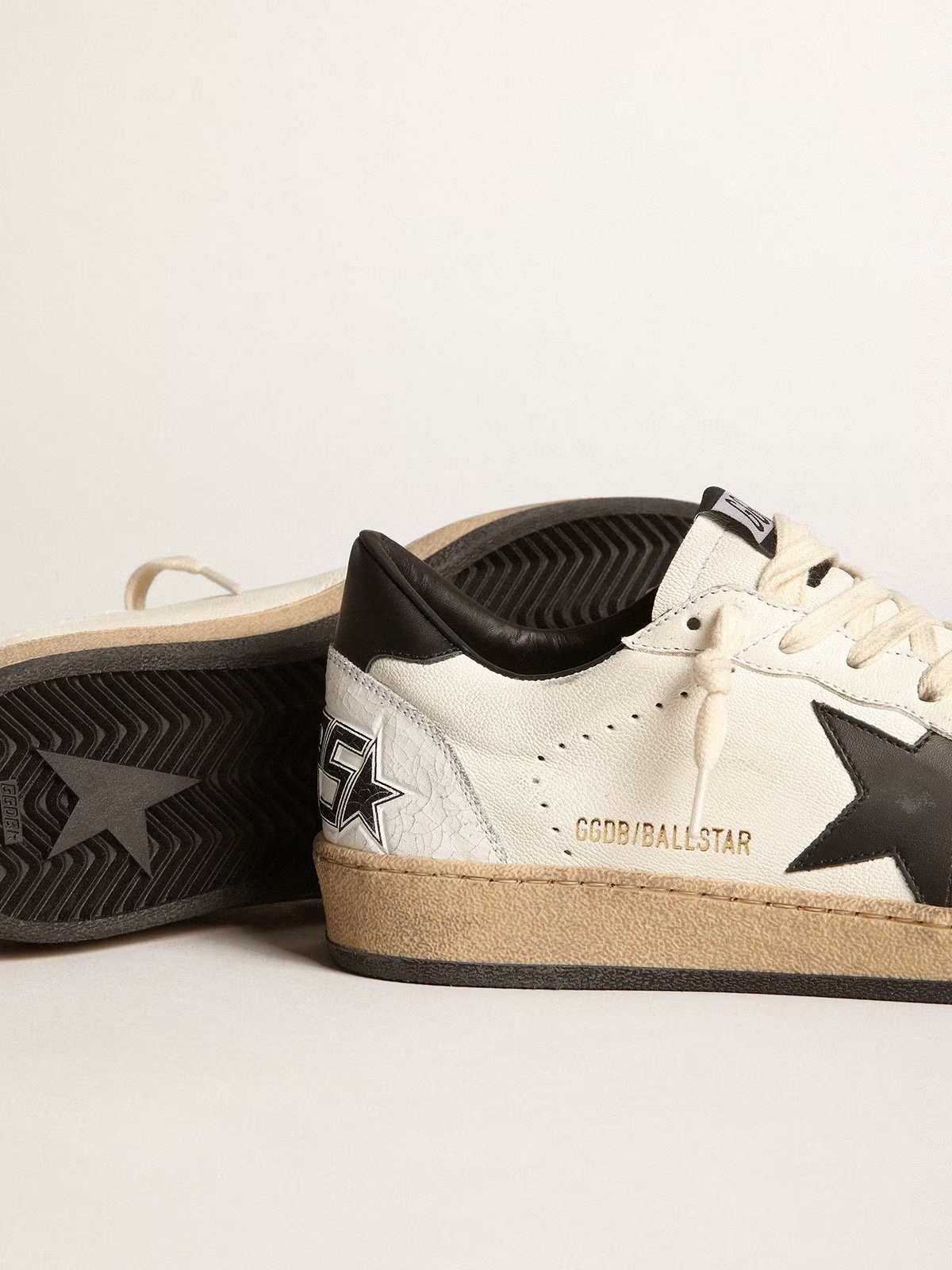 Golden Goose GGDB Women's Ball Star in nappa with black star and black heel tab