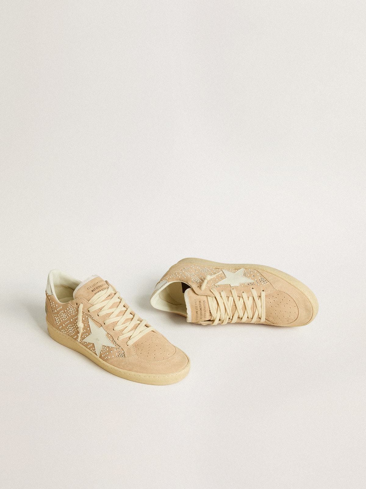 Golden Goose GGDB Ball Star in suede and Swarovski crystals with leather star and metallic heel tab