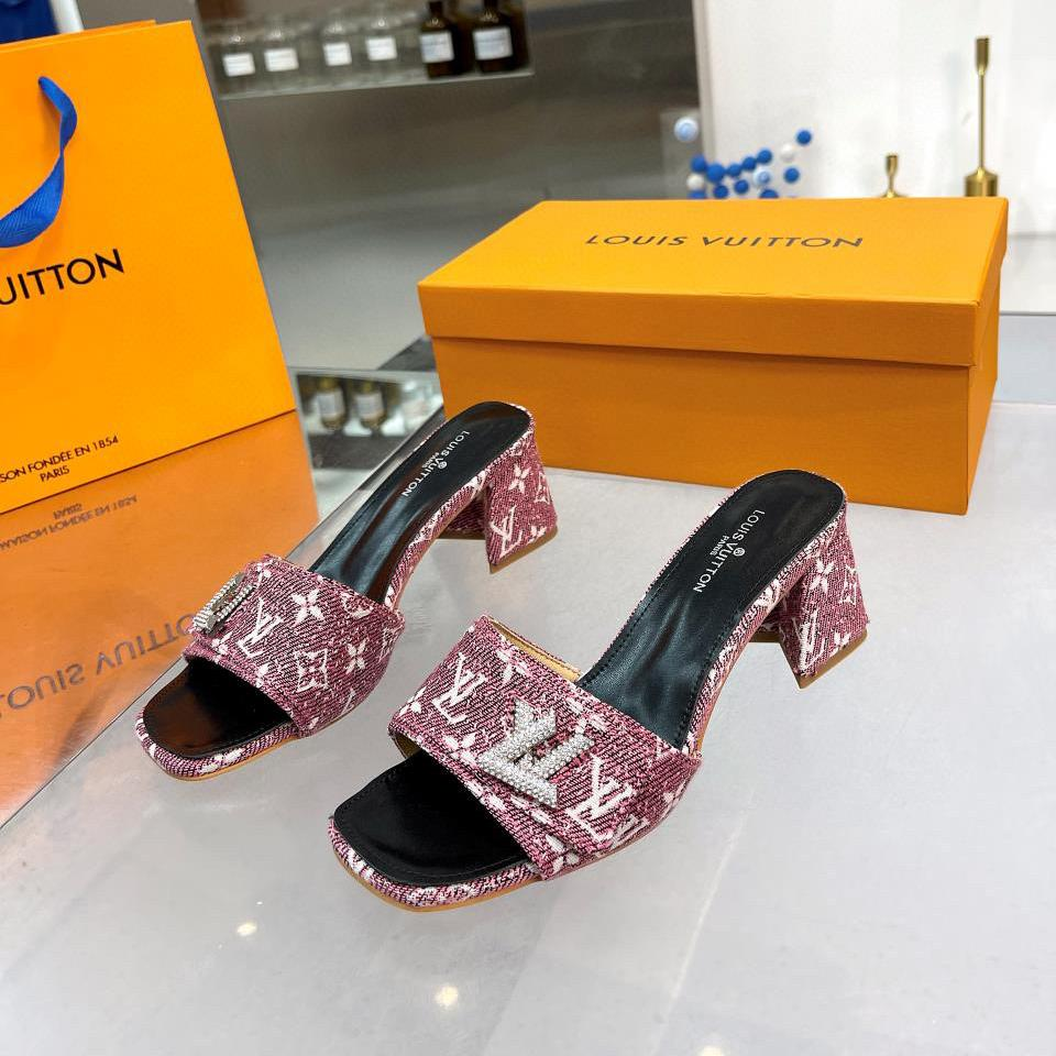 Louis Vuitton LV  Chunky Crew Style Flip-flops Slide Sandal (Replica)