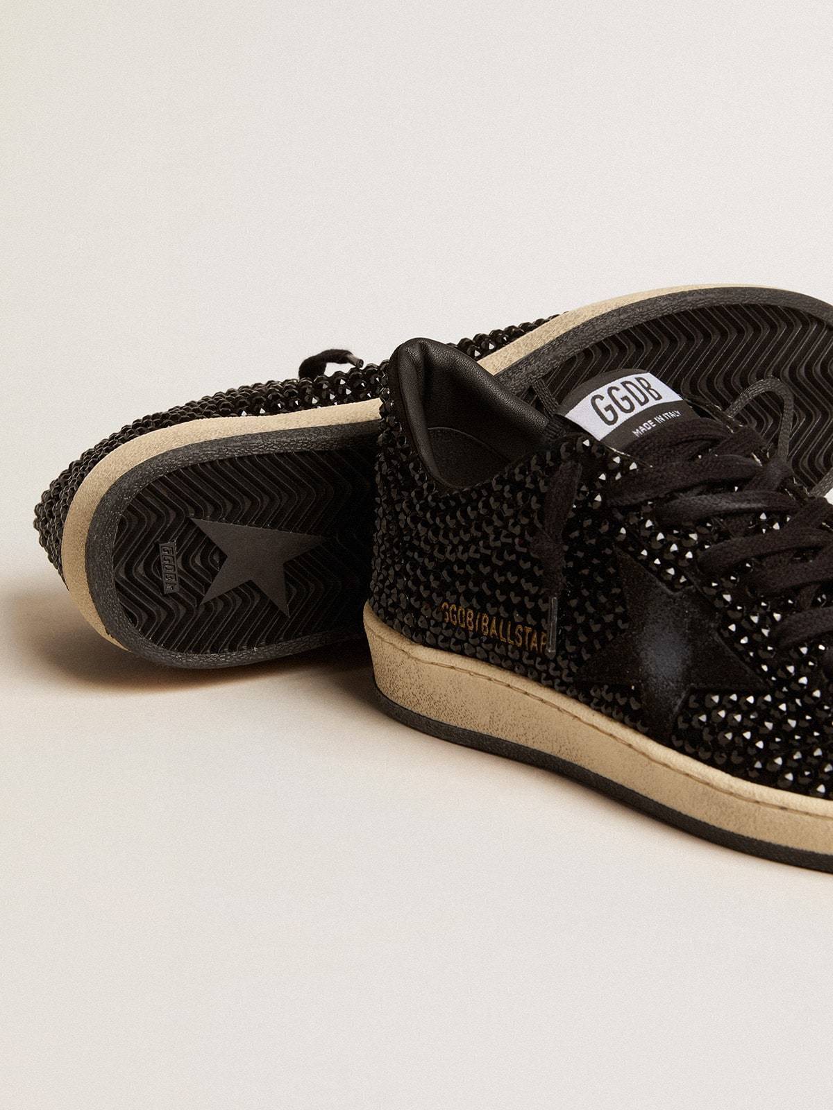 Golden Goose GGDB Ball Star in suede with black Swarovski crystals and black suede star