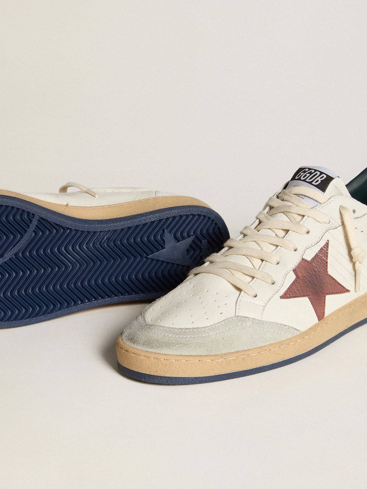 Golden Goose GGDB Ball Star in nappa with brown nubuck star and nappa heel tab