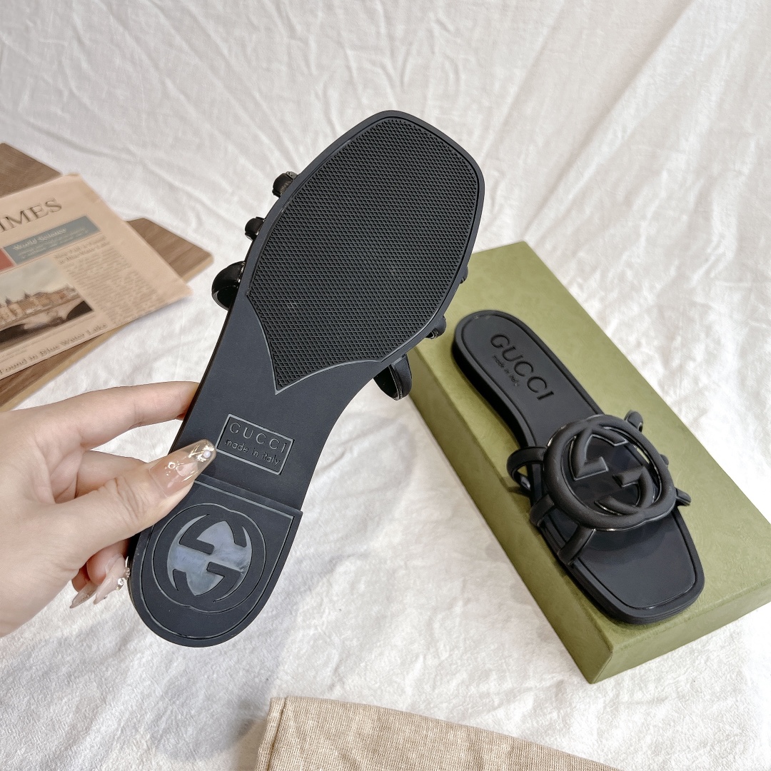 Gucci Slide Sandals Slipper TPU Mirror Version
