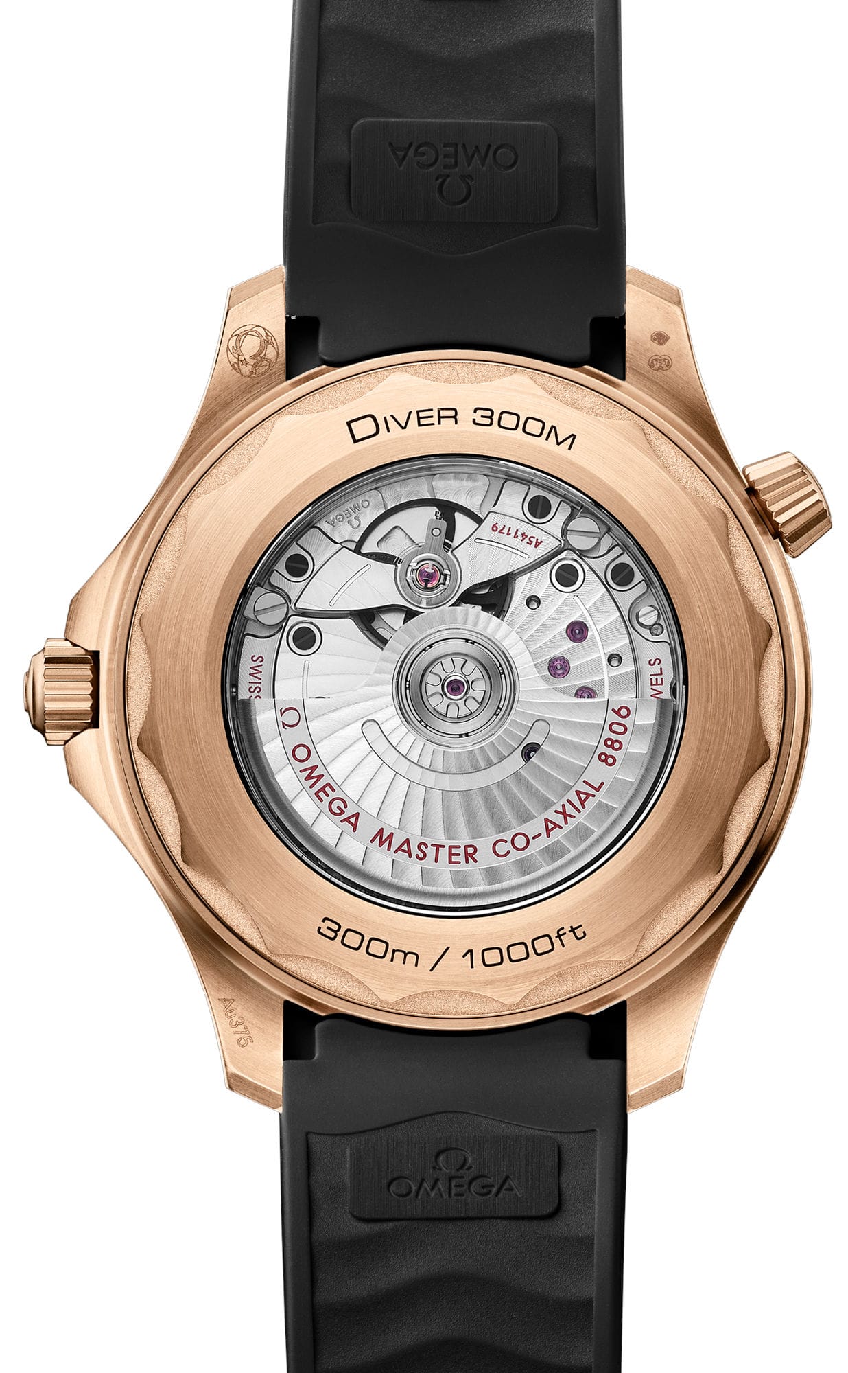 2025 Omega Seamaster Diver 300M Bronze Gold "Ironman" On Rubber Strap