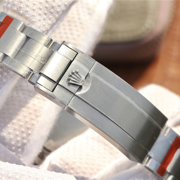 Rolex SUBMARINER SILVER BLUE / RED DIAMOND 40MM