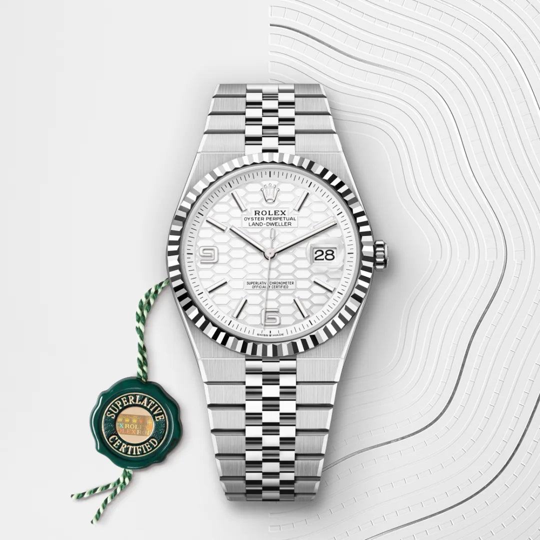 2025 Land-Dweller 40 Rolex Oyster, 40 mm, Oystersteel and white gold M127334-0001