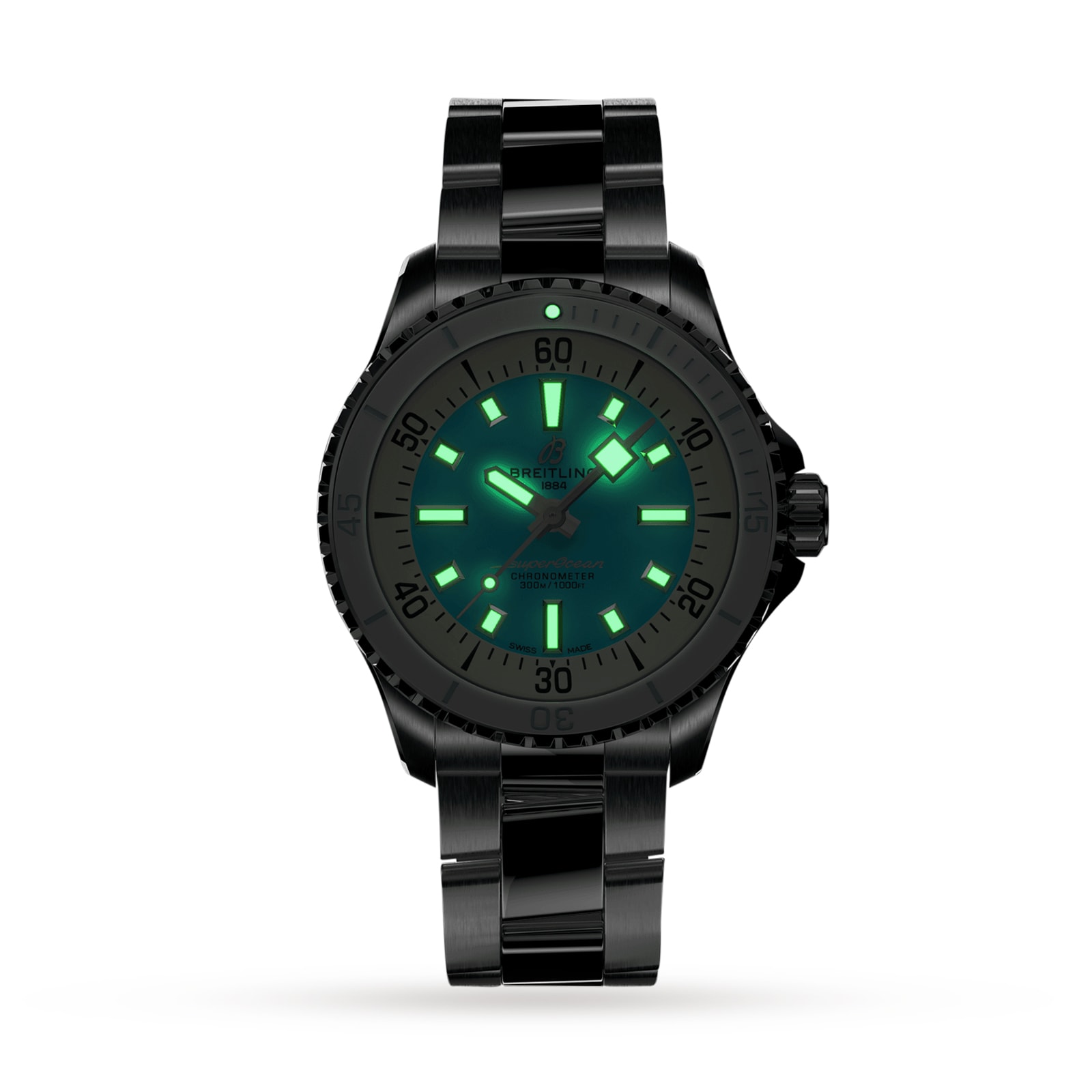 Breitling Superocean 36mm Unisex Watch Turquoise-P17532138