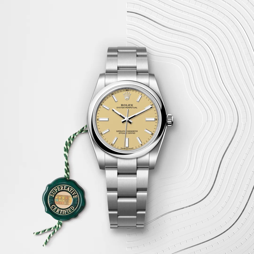 2025 Oyster Perpetual 34 Rolex Oyster, 34 mm, Oystersteel M124200-0007