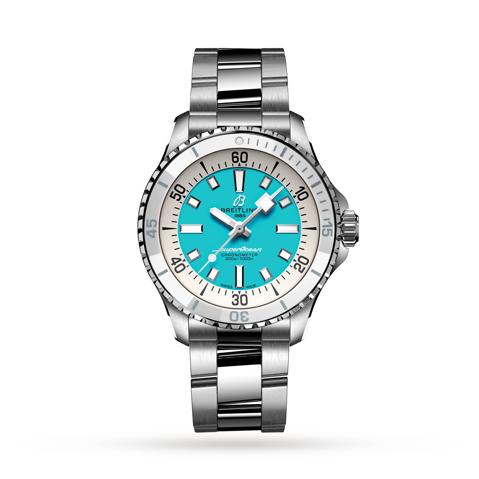 Breitling Superocean 36mm Unisex Watch Turquoise-P17532138