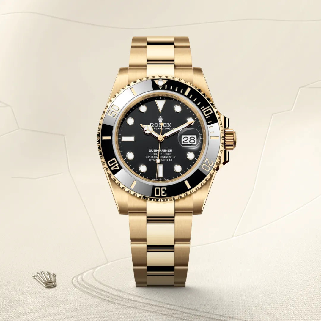 2025 Submariner Date Rolex Oyster, 41 mm, yellow gold M126618LN-0002