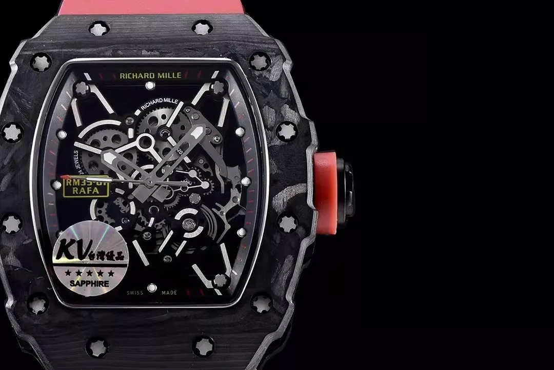 RM 35-01 Black Red Strap 42mm