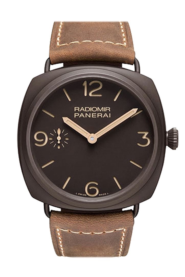 Panerai Radiomir Composite Brown Dial Brown Leather 47mm Men's Watch PAM00504