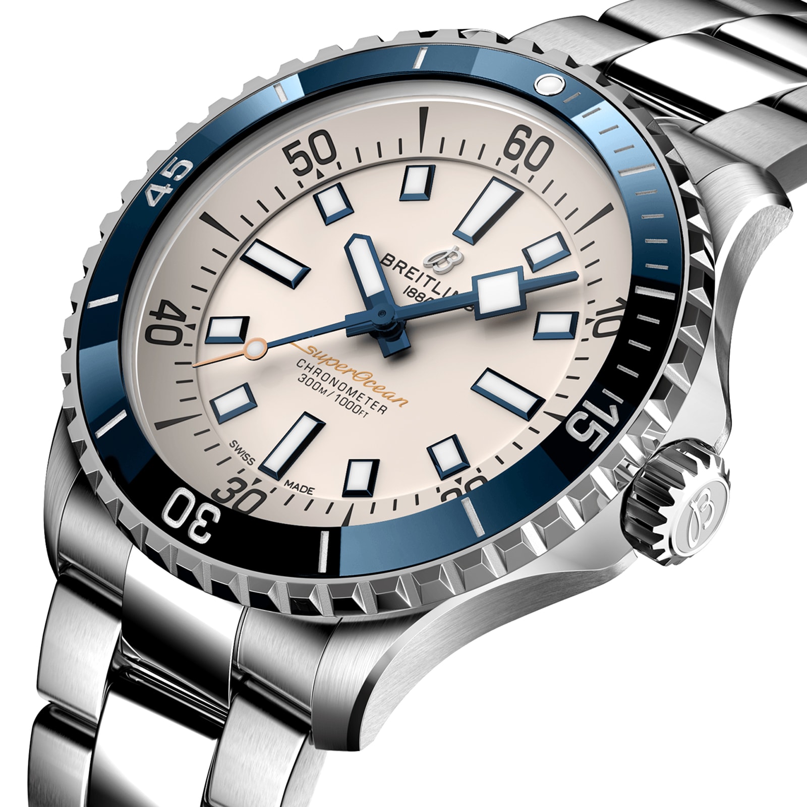Breitling Superocean 42mm Mens Watch Silver-P17532128