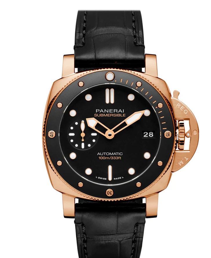 Panerai Submersible Automatic Black Dial Men's Watch PAM00974